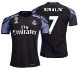 ADIDAS CRISTIANO RONALDO REAL MADRID THIRD JERSEY 2016/17 CWC FIFA PATCH.