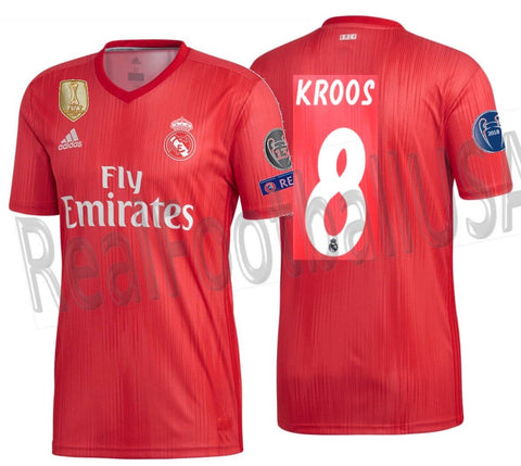 Adidas Tony Kroos Real Madrid UEFA Champions League Third Jersey 2018/19 DP5445