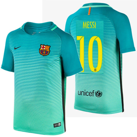 NIKE LIONEL MESSI FC BARCELONA THIRD YOUTH JERSEY 2016/17 –