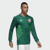 ADIDAS CARLOS VELA MEXICO LONG SLEEVE HOME JERSEY WORLD CUP 2018 MATCH DETAIL 3