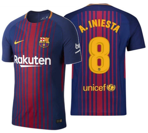 Nike Iniesta FC Barcelona Vapor Match Home Jersey 2017/18 847190-456
