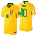 NIKE PELE BRAZIL HOME JERSEY WORLD CUP 2018 FIFA PATCHES.