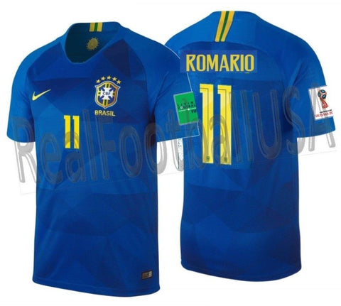 Nike Romario Brazil Away Jersey 2018 FIFA PATCHES 893855-453