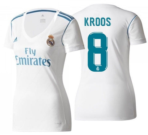Adidas Tony Kroos Real Madrid Women's Home Jersey 2017/18 B31110