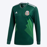 ADIDAS CARLOS VELA MEXICO LONG SLEEVE HOME JERSEY WORLD CUP 2018 MATCH DETAIL 1