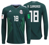 ADIDAS ANDRES GUARDADO MEXICO LONG SLEEVE HOME JERSEY WORLD CUP 2018 PATCHES 0