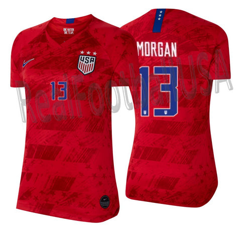 NIKE ALEX MORGAN USWNT USA WOMEN'S AWAY JERSEY FIFA WORLD CUP 2019.